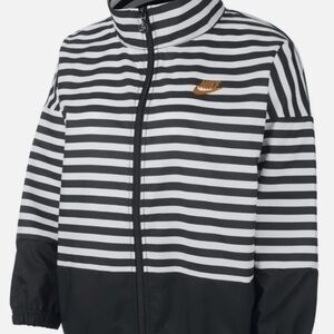 Nike Striped Black and White Jacket